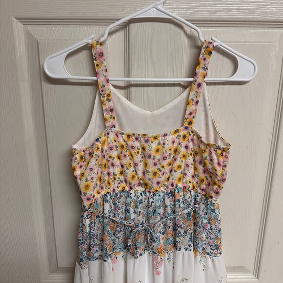 Speechless Girls Floral Tiered Chiffon Maxi Dress Size L Spring Cottagecore - Picture 6 of 8